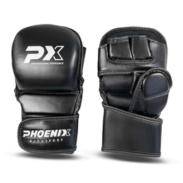 PX MMA Handschutz Leder schwarz