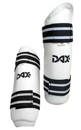 Taekwondo Schienbeinschützer, DAX Fit Evolution, Weiß
